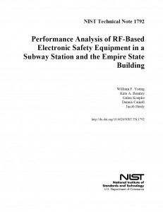 NIST Technical Note 1792 (March 2013) - Title Page
