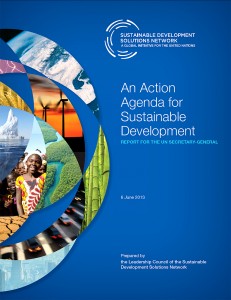UN SDSN's 'An Action Agenda for Sustainable Development' - Final Report Cover