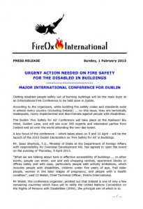 FireOx International's First Event Press Release
